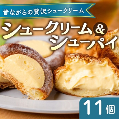 《期間限定》シュークリーム&シューパイ 11個セット デザート スイーツ 洋菓子