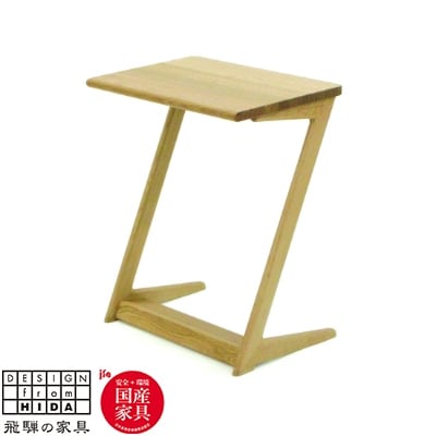飛騨の家具　サイドテーブル(巾60cm)　オーク材/ナチュラル　【国産家具・飛騨家具】