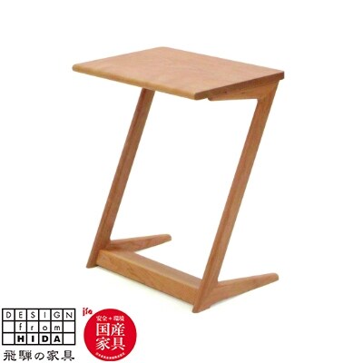 飛騨の家具　サイドテーブル(巾60cm)　チェリー材　【国産家具・飛騨家具】