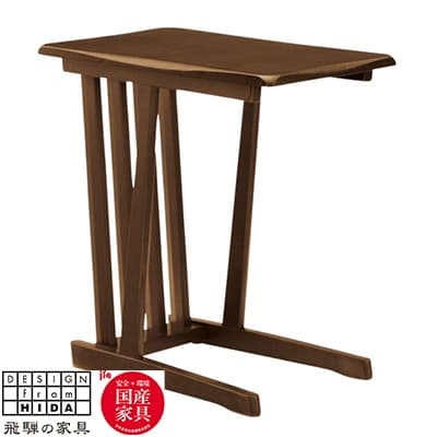 飛騨の家具　木楽　サイドテーブル　オーク材/アンティーク風仕上げ　【国産家具・飛騨家具】