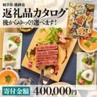 後からゆっくり返礼品を選べる♪ 　飛騨市 ふるさと納税 返礼品 カタログ 寄付金額40万円