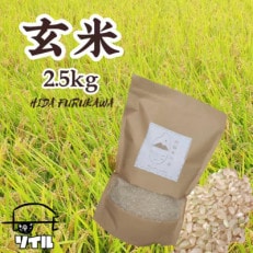 【令和5年産】飛騨古川産　特別栽培米こしひかり　玄米2.5kg