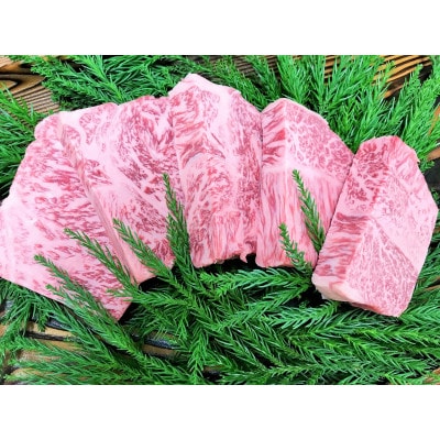 一貫生産農家　山勇畜産の飛騨牛　5等級　ロースのハーフステーキ100g×5P