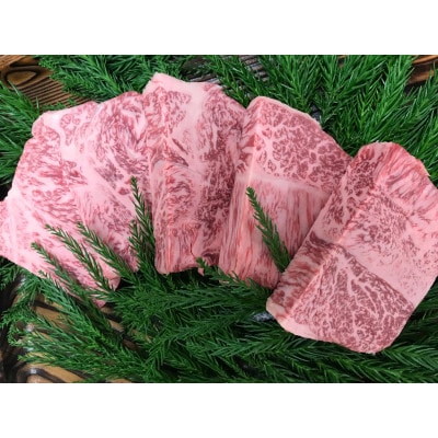 一貫生産農家　山勇畜産の飛騨牛　5等級　ロースのハーフステーキ100g×5P
