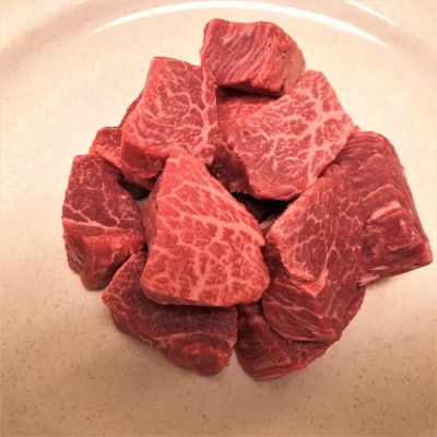 飛騨牛5等級ヒレ肉のサイコロステーキ　200g×1P