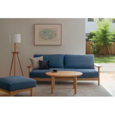 【飛騨の家具】HIDA　KURINOKI　リビングテーブル　φ85　飛騨市産材仕様【複数個口で配送】