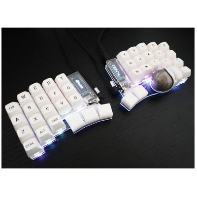 トラックボール付き40%左右分割キーボードキット Keyball39