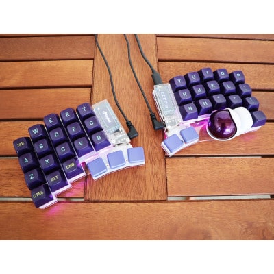 トラックボール付き40%左右分割キーボードキット Keyball39