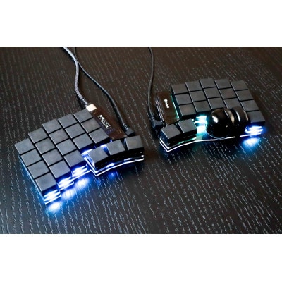 トラックボール付き40%左右分割キーボードキット Keyball39 黒