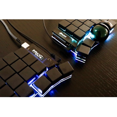トラックボール付き40%左右分割キーボードキット Keyball39 黒
