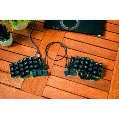 トラックボール付き40%左右分割キーボードキット Keyball44 黒