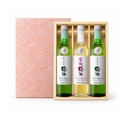 若狭梅酒1本とレモングラス梅酒2本セット(500ml×3)