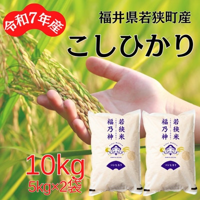【令和7年産】福井県若狭町コシヒカリ(1等米)　10kg(5kg×2袋)