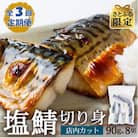 【毎月定期便】【さとふる限定】塩さば切り身 約90g×8切れ 真空パック入全3回