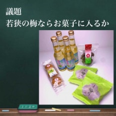 先生!若狭の梅はお菓子に入りますか?セット　目白大学の学生が考案、その12 | ふるさと納税のお礼品