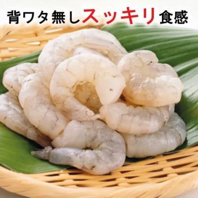 越前若狭食宝庫の高級むきえび【ホワイトバナメイエビ冷凍】800g/約90～100尾x2