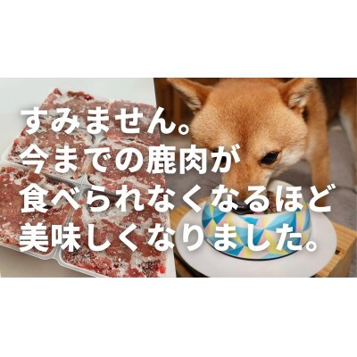 ドッグフード　鹿肉冷凍ミンチ(犬用)1.5kg