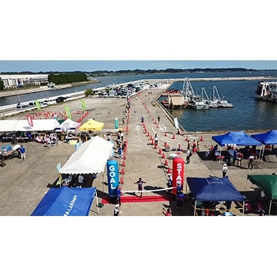 第3回霞ヶ浦トライアスロン:チャレンジの部(スイム1km、バイク20km、ラン5km)参加権1名分　