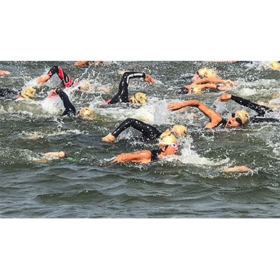 第3回霞ヶ浦トライアスロン:チャレンジの部(スイム1km、バイク20km、ラン5km)参加権1名分　