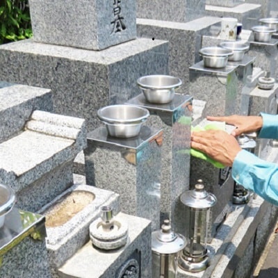 【ダスキン土浦】お墓清掃代行・お墓参り代行サービス(1回分)