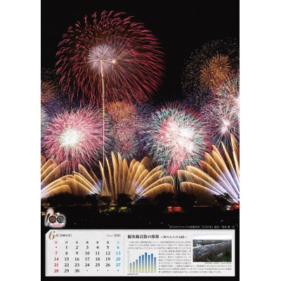土浦の花火100周年記念カレンダー2026