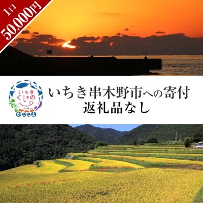 いちき串木野市への返礼品無し寄付(50,000円分)