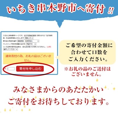 いちき串木野市への返礼品無し寄付(50,000円分)