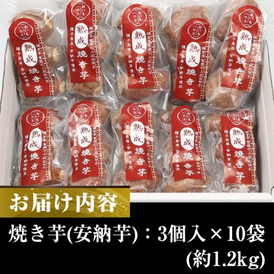鹿児島県種子島産冷凍焼き芋(安納芋)一口サイズ約1.2kg