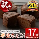 【家計応援】【訳あり】ご自宅用!半生ちょこ 17個+とろとろちーずタルト 1個　合計18個