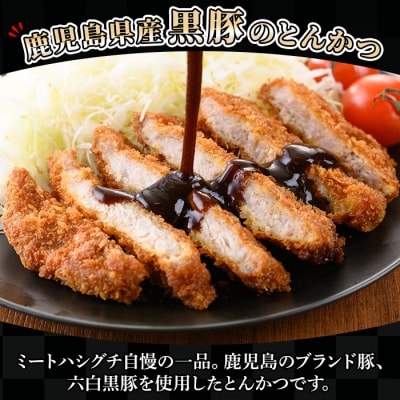 鹿児島県産六白黒豚とんかつ(120g×6枚・計720g)お肉屋さんの六白黒豚トンカツを食卓でどうぞ♪