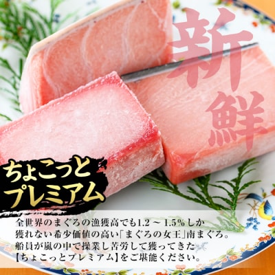 【ちょこっとプレミアム】天然南まぐろフルセット 計約300g