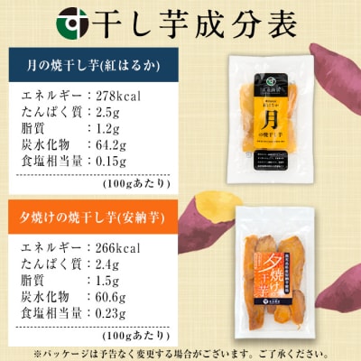 【3か月定期便】鹿児島県産さつま芋(紅はるか)使用!　月の焼干し芋(100g×7袋を3回お届け)