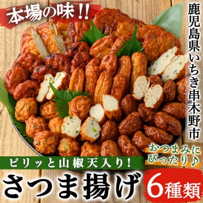 松下商店のさつま揚げ 6種 詰め合わせ!山椒天入り♪