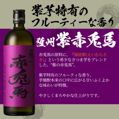 【6か月定期便】赤兎馬720ml×3本・紫の赤兎馬720ml×3本 計6本を毎月お届け♪