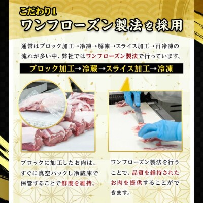 鹿児島県産!恵味の黒豚 焼肉+切落しセット (4種・合計2.8kg超!)
