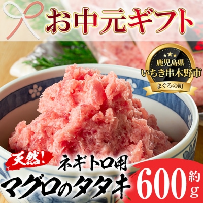 【令和7年お中元対応】ネギトロ用マグロのタタキ 600g(200g×3袋) 天然キハダ・メバチ使用