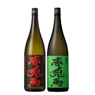 芋焼酎「赤兎馬」「赤兎馬抹茶使用」1800ml×2本セット