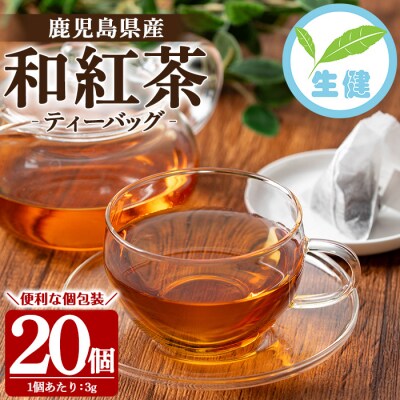 和紅茶 ティーバッグ 3g×20袋 計 60g 個包装 で 使いやすい 有機栽培 鹿児島 の 紅茶