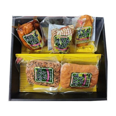 【令和7年お歳暮期間限定】鹿児島紀行ギフト H-570NR スモークチキン・焼豚等 5種詰合せセット