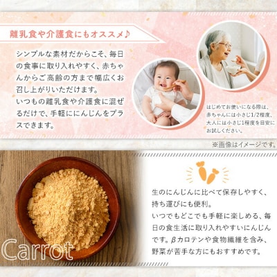 いちき串木野市産 人参パウダー 100g(10g×10P)チャック付き小袋