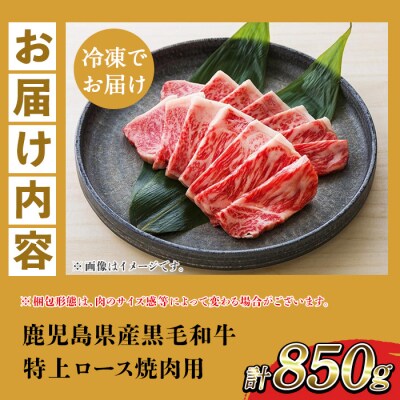 鹿児島県産 黒毛和牛 特上ロース 850g 国産 冷凍 和牛 焼肉におすすめ
