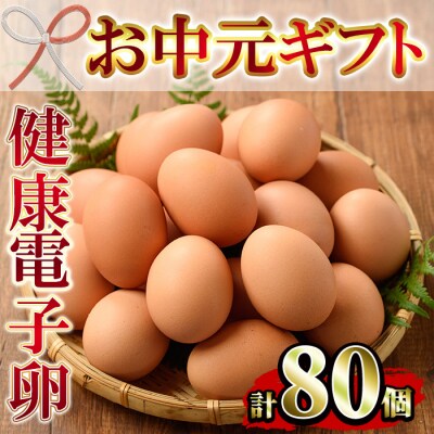 【お中元】健康電子卵(鶏卵)8パック 80個入り