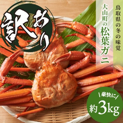 【11月中旬以降順次発送】【年内発送】[冷凍]訳あり松葉ガニ約3kg詰め合わせ　OM-14-1　