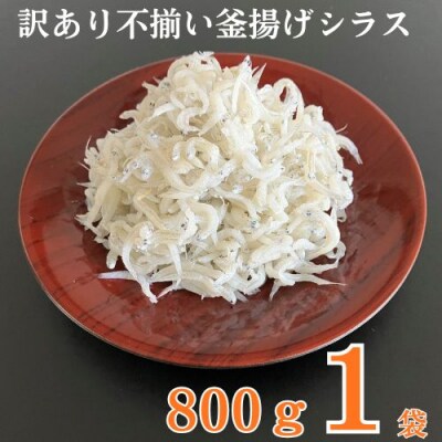 訳あり不揃い釜揚げシラス800g袋入×1ヶ　計800g　114028