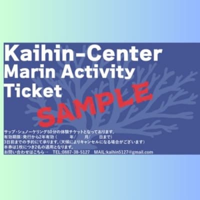 サップ+シュノーケリング60分遊び放題プラン利用券(1名)116025