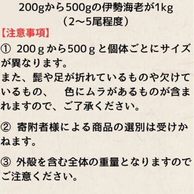 活　伊勢海老1kg　133004