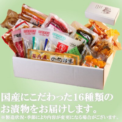 上沖漬物詰め合わせ(16種)