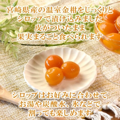 南九州金柑シロップづけ3袋【MI724】