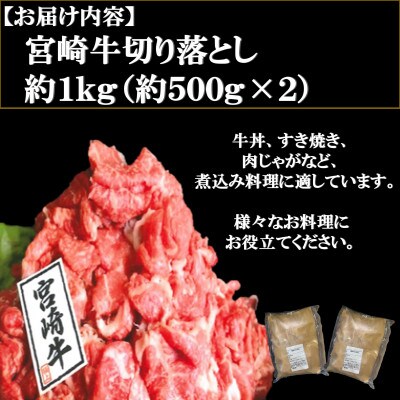 宮崎牛切り落とし 1kg A 0105 お礼品詳細 ふるさと納税なら さとふる