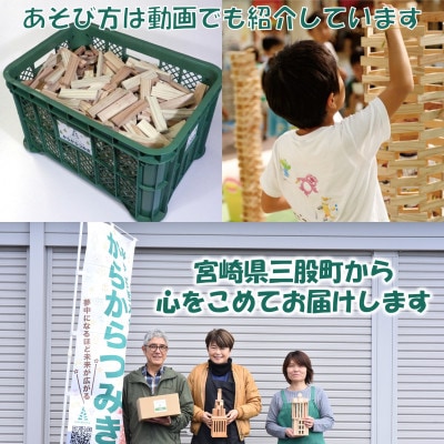 みやざきスギのつみき　からからつみき108(800枚)コンテナ入【C-1704】